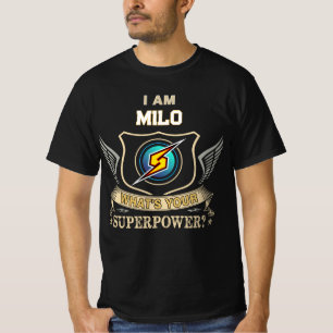 Camiseta Eu Sou MILO Qual É Seu Superpoder