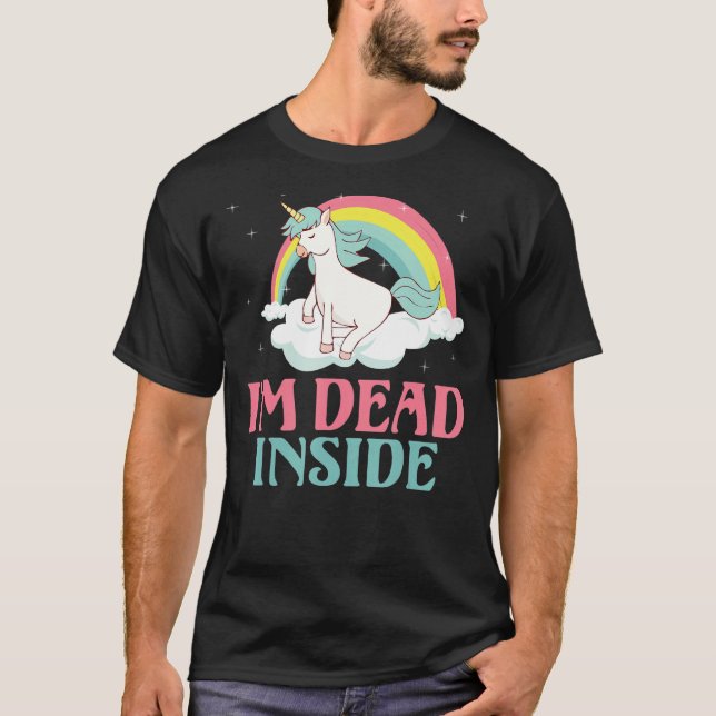 Camiseta Eu sou morto Einhorn (Frente)