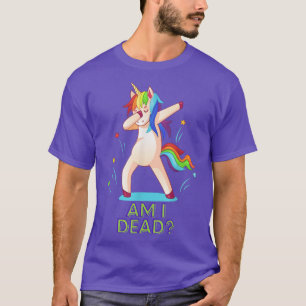 Camiseta Eu sou Morto Suja do Unicorn Festival Club Rave T-