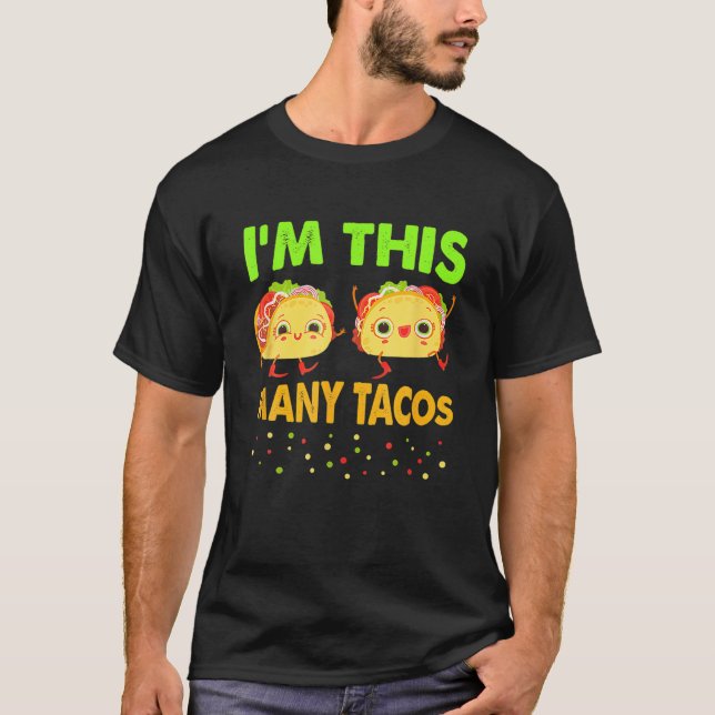 Camiseta Eu sou muitos tacos no segundo aniversário Cinco n (Frente)