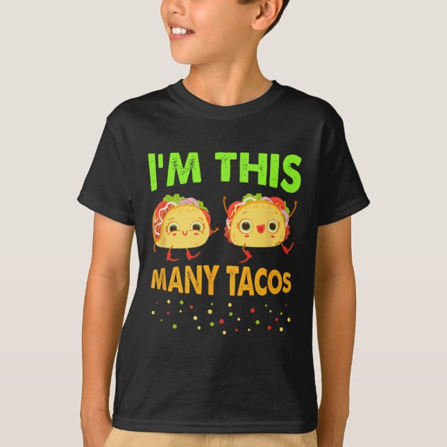 Camiseta Eu sou muitos tacos no segundo aniversário Cinco n (Frente)