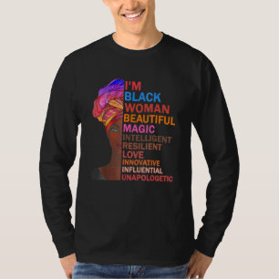 Camiseta Eu sou Mulher Negra Bonita Mágica Inteligente Resi