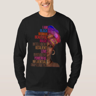 Camiseta Eu Sou Mulher Negra Mês da História Negra Rainha M