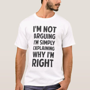 Camiseta Eu sou não discutindo mim estou explicando