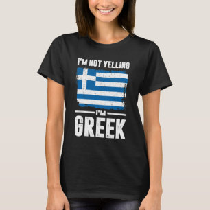 Camiseta Eu sou não gritando mim sou grego