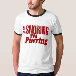 Camiseta Eu sou não ressonando mim estou ronronando