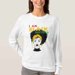 Camiseta Eu sou negra garota afro-amada afro-americana