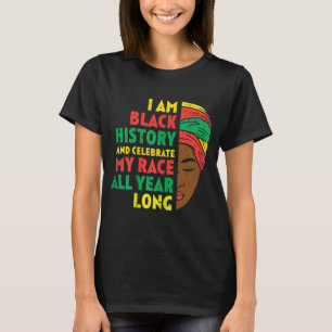 Camiseta Eu sou negra História africana mulher americana af