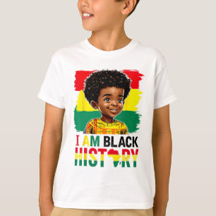 Camiseta Eu Sou Negra História Meninos Homens Patriótica Am