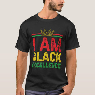Camiseta Eu Sou Negro Excelência História Mês Confiança Kin