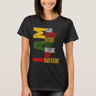 Camiseta Eu sou negro História africana Americana sem descu