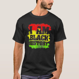 Camiseta Eu Sou Negro História Mês Preto do Orgulho African