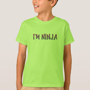 Camiseta Eu sou Ninja um garoto guerreiro bonito e orgulhos