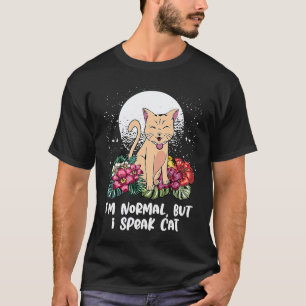 Camiseta Eu sou normal, mas falo gato humor de gatinho