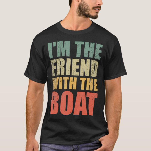 Camiseta EU SOU O Amigo Com O Barco À Remo (Frente)