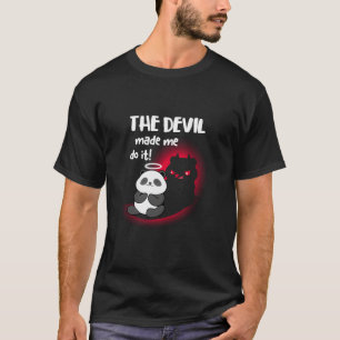 Camiseta Eu sou o Angel Dog, mas o diabo me fez fazer isso