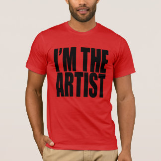 Camiseta Eu sou o ARTISTA. pia batismal preta