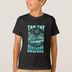 Camiseta Eu Sou o Barco do Aniversário Divertido Férias de