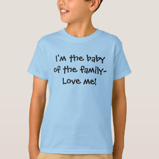 Camiseta Eu sou o bebê do família-Amor mim!