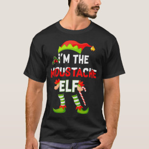 Camiseta Eu sou o bigode de Natal batendo pijama