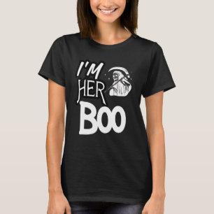 Camiseta Eu sou o "Boo" dela. Sou o Casal de bruxa dele.