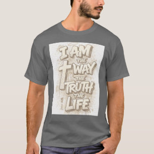 Camiseta Eu Sou o Caminho, a Verdade, a Vida – Graffiti Fé