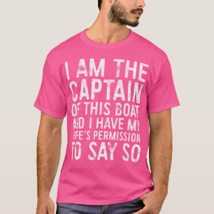 Camiseta Eu Sou O Capitão Deste Capitão De Barcos