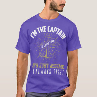Camiseta Eu Sou O Capitão Para Economizar Tempo Vamos Assum