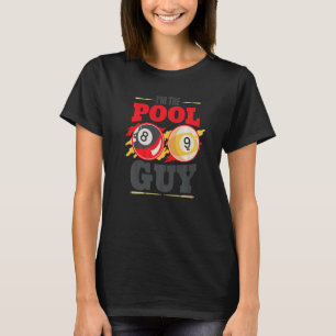 Camiseta Eu sou o cara da piscina Bilhar Homens Jogador de