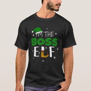 Camiseta Eu sou o chefe Elf do grupo Roupa da família Xma