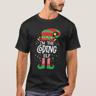 Camiseta Eu sou o Coding Elf Family Group Correspondendo ao