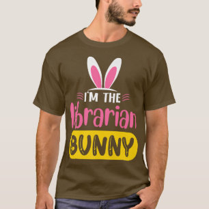 Camiseta Eu sou o coelho da Bibliotecária... ouve ovos engr
