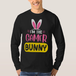 Camiseta Eu sou o Coelho Gamer Orelha Páscoa de Ovos