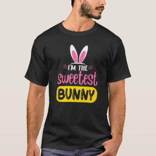 Camiseta Eu sou o coelho mais doce que ouve Páscoa de ovos