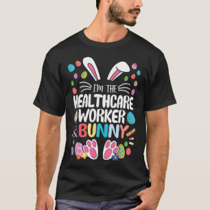 Camiseta Eu Sou o Coelho Trabalhador da Saúde Bunny Orelha