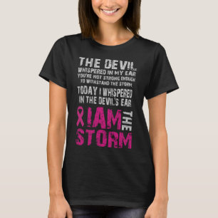 Camiseta Eu Sou O Conforto De Consciência Do Cancer De Temp