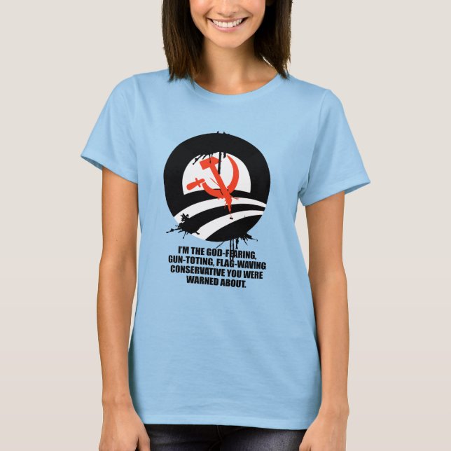 Camiseta Eu sou o Deus que teme conservador (Frente)