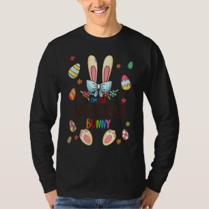 Camiseta Eu sou o dia da Páscoa coelhinha covarde combinand