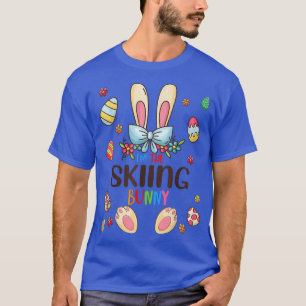 Camiseta Eu sou o dia da Páscoa coelhinha do esqui que corr