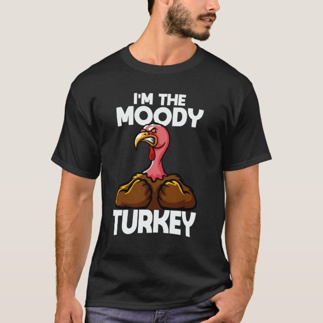 Camiseta Eu sou o Dia de Ação de Graças da Família Moody Tu (Frente)