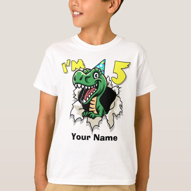 Camiseta Eu sou o dinossauro 5 (Frente)