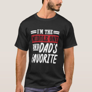 Camiseta Eu Sou o do Meio e o Favorito do Papai Irmão Engra