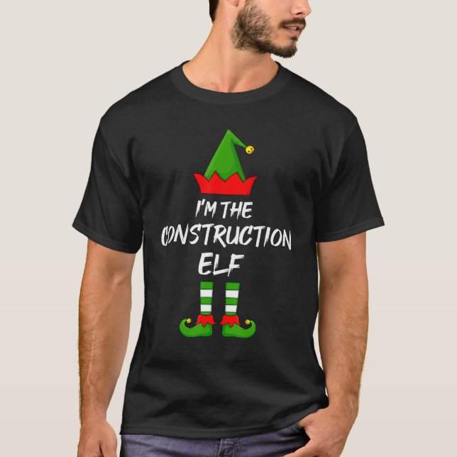 Camiseta Eu sou o Elf da Construção que se aproxima do Elf  (Frente)