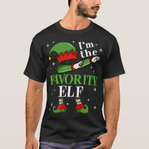 Camiseta Eu sou o Elf favorito Dabbing Santa Claus Xmas Fam