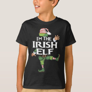 Camiseta Eu sou o Elf Irish Christmas Eve Xmas Elf Squad