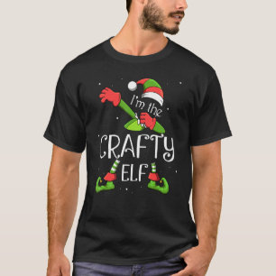Camiseta Eu sou o Elfo Crafty Dabbing Santa Claus Xmas para
