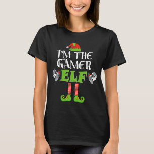 Camiseta Eu sou o Elfo dos Jogadores Jogo Feliz de Natal