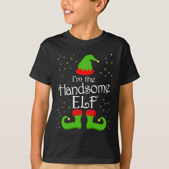 Camiseta Eu sou o Elfo Elf Tee Family Matching Group Elf (Frente)