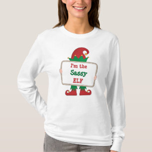 Camiseta Eu Sou O Elfo Sassy Elfo De Natal Personalizado