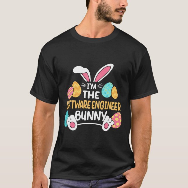 Camiseta Eu Sou o Engenheiro de Software Coelho Desenvolved (Frente)